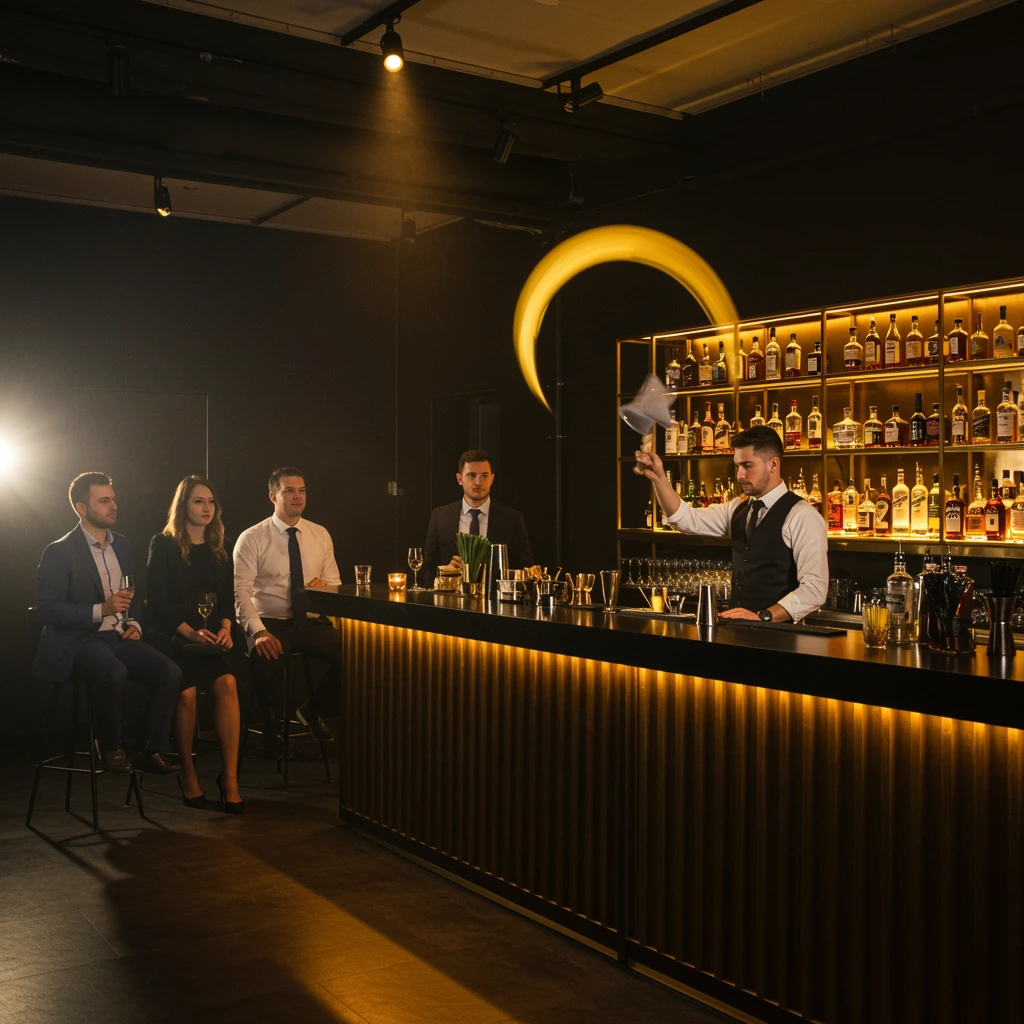 Freepik Professional Bartender Performing Flair Tricks At 80146