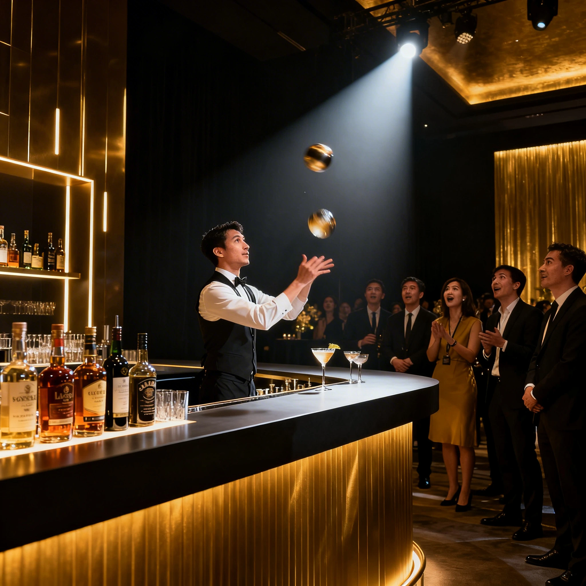 Freepik Professional Bartender Performing Flair Tricks At 80149